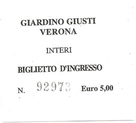 Ingresso Giardino Giusti