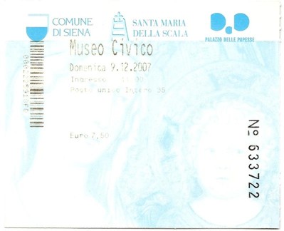 Ingresso - Museu Cívico