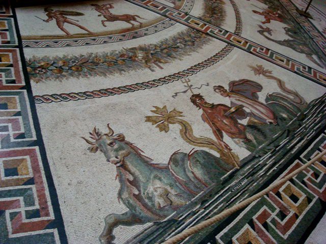 Museu do Vaticano - piso em mosaico