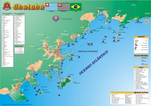 Mapa de Ubatuba Relação e localização das praias Fonte: http://www.ubatubasp.com.br