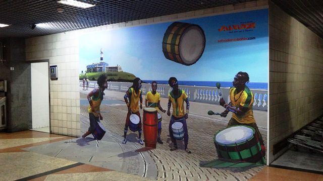 Chegada ao aeroporto de Salvador.