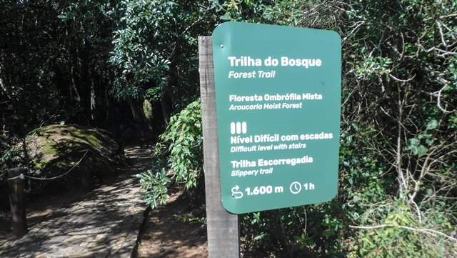 Início da Trilha do Bosque