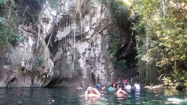 Chegando na gruta da Lagoa do Japonês