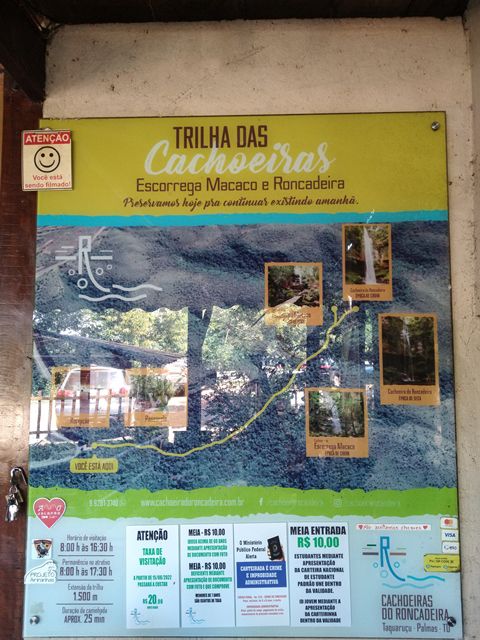 Trilha das Cachoeiras, em Taquaruçu - Tocantins