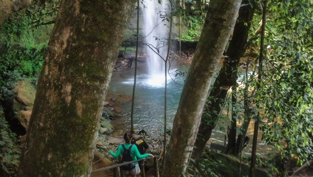 Chegando à Cachoeira das Araras