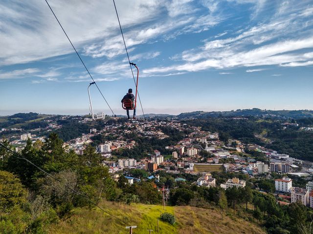 Teleférico para chegar ao Cristo Redentor