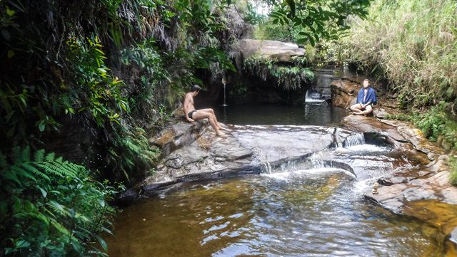 Piscina natural após o Poço do Coração